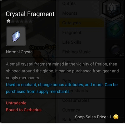 MapleStory 2 Crystal Fragments