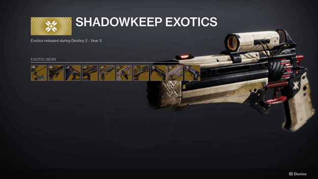 Shadowkeep Exotics