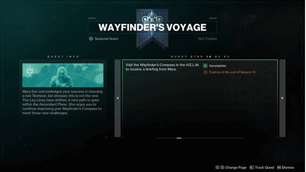Destiny 2 Wayfinder's Voyage 3 Quest