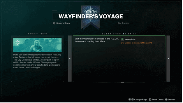 Wayfinder's Voyage 5 Quest