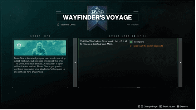 Wayfinder's Voyage 6 Quest