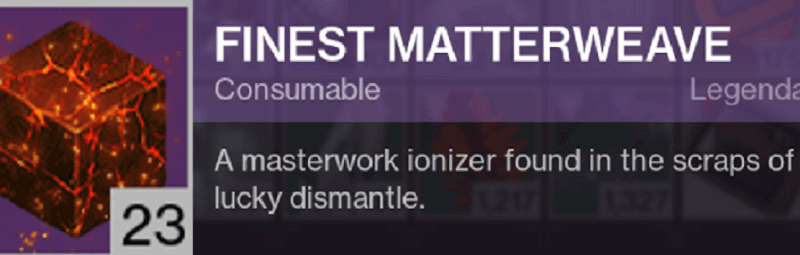 Destiny 2 Finest Matterweave