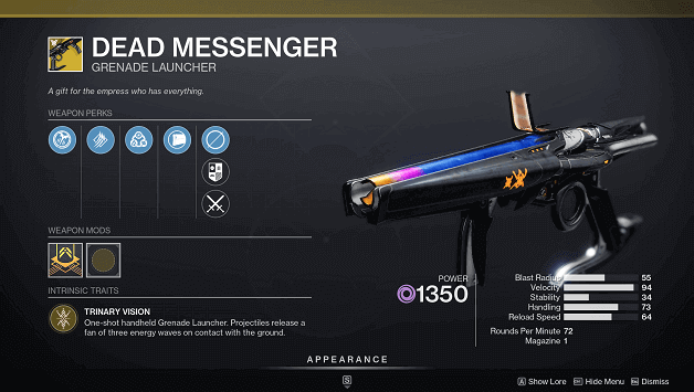 D2 Dead Messenger (Grenade Launcher)