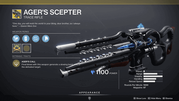Destiny 2 Ager's Scepter