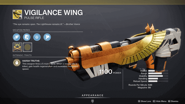 Destiny 2 Vigilance Wing