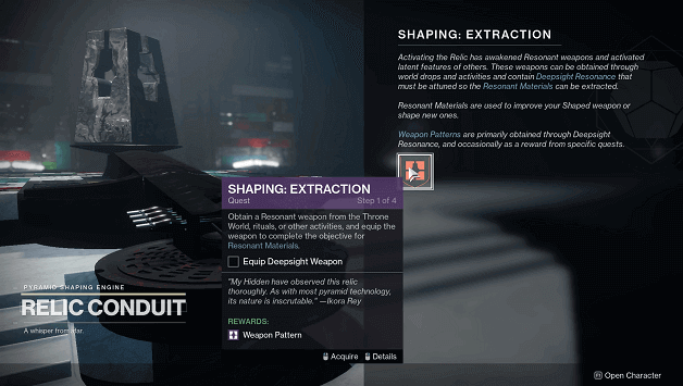 D2 Shaping Extraction Quest