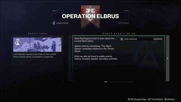 Operation Elbrus Quest Info