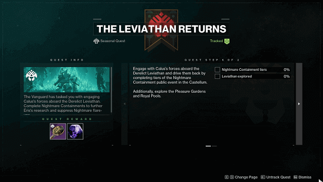 The Leviathan Returns Quest Info
