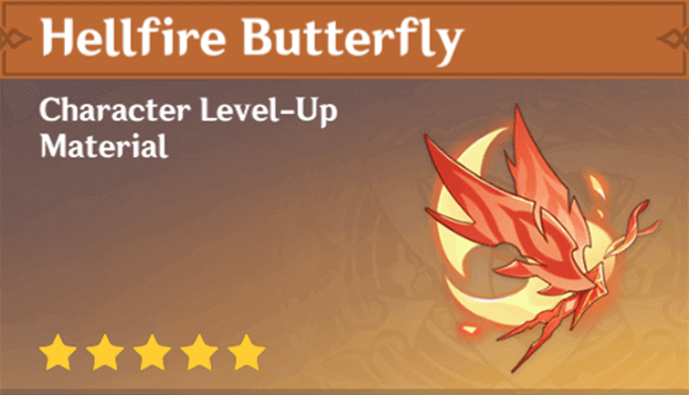 Genshin Hellfire Butterfly