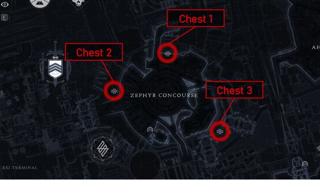 Zephyr Concourse 3 regional chests locations