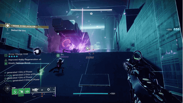 Defeating the Vex enemies to move forward to the next next Security Protocol