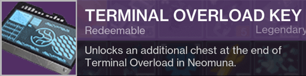 Destiny 2 Terminal Overload Key