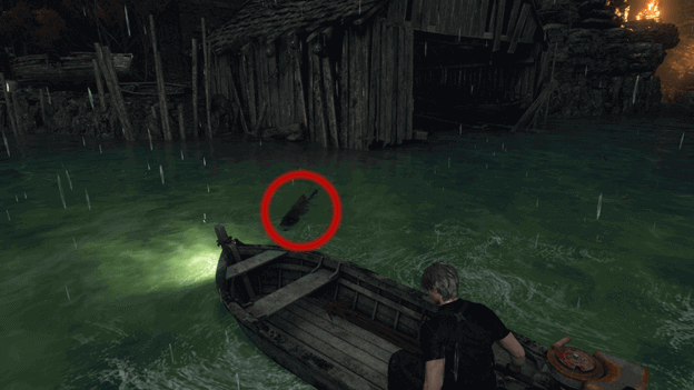 Search for the “gigantic fish” using the boat