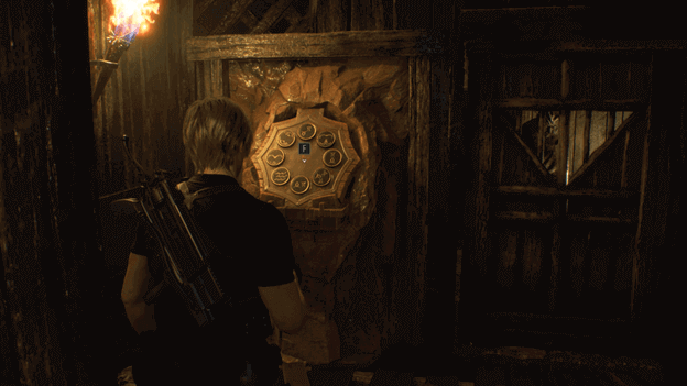 Resident Evil 4 Remake Small Cave Shrine Puzzle in Chapter 4