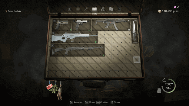 Resident Evil 4 Remake Weapons Inventory