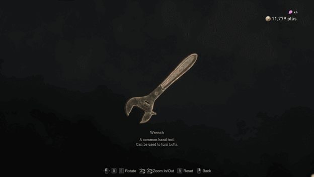 Resident Evil 4 Remake Wrench (Hand Tool)