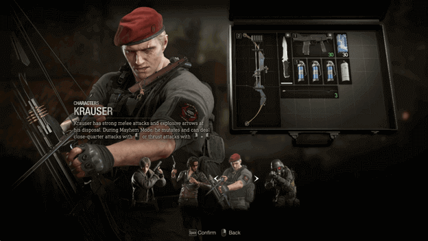 Krauser is one of the Leon's rival in the game