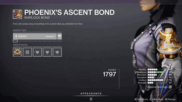 Destiny 2 Phoenix's Ascent Bond (Warlock Bond)