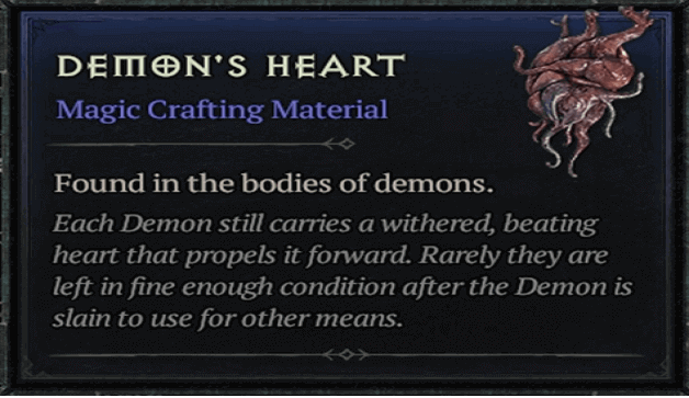 Diablo 4 Demon's Heart