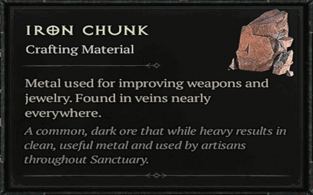 Diablo 4 Iron Chunk